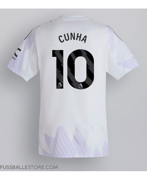 Günstige Manchester United Matheus Cunha #10 Auswärtstrikot 2025-26 Kurzarm Günstige Manchester United Matheus Cunha #10 Auswärtstrikot 2025-26 Kurzarm